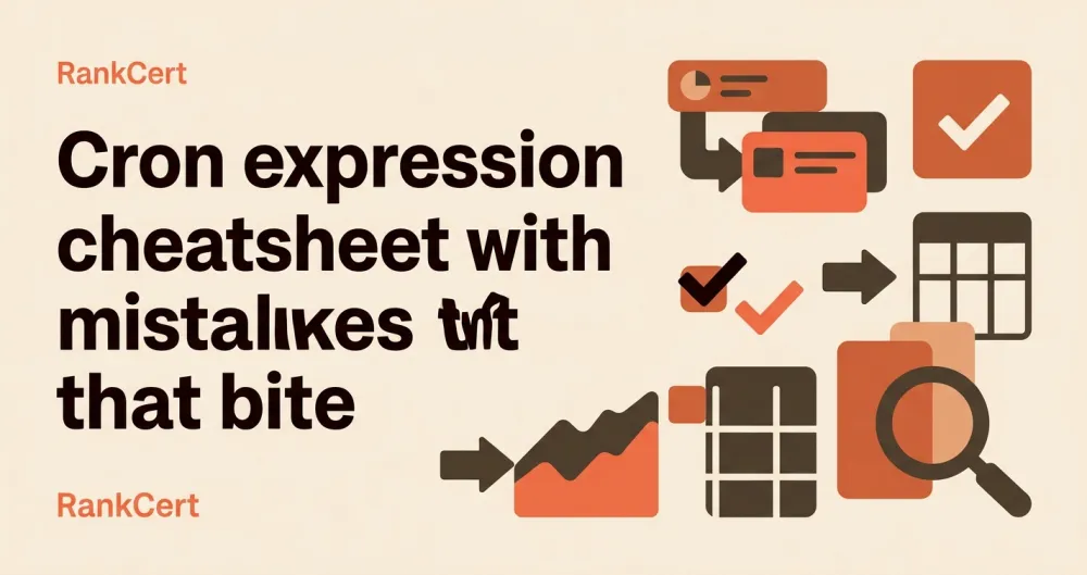 Cron expression cheatsheet with the mistakes that bite