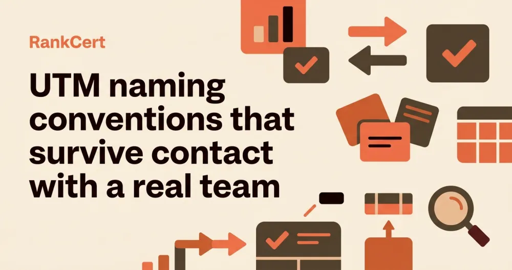 UTM naming conventions that survive contact with a real team