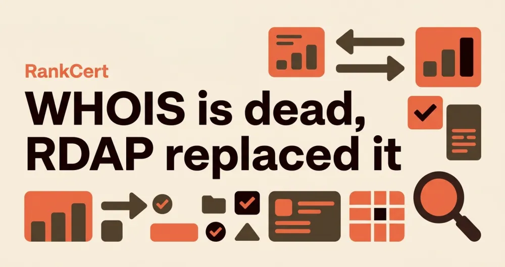 WHOIS is dead and RDAP replaced it: what changed